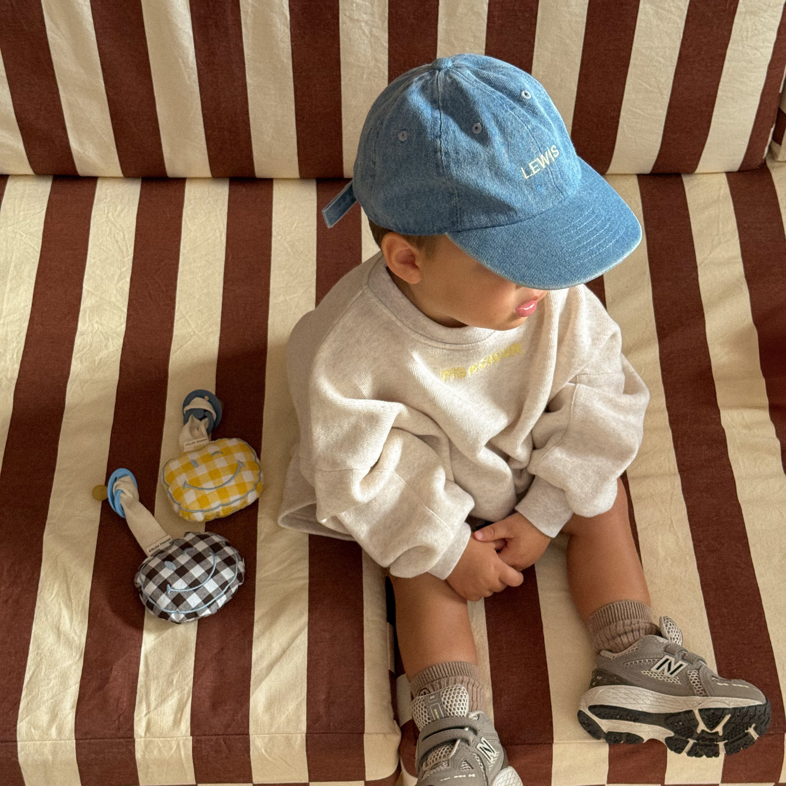PACIFIER CLOTH - POMME - CHECKED BUTTER YELLOW