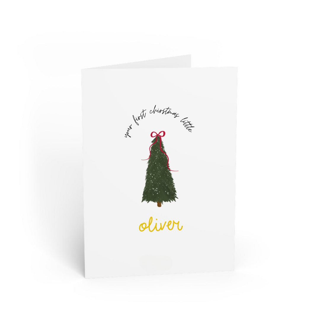 PERSONALIZED CARD: YOUR FIRST CHRISTMAS