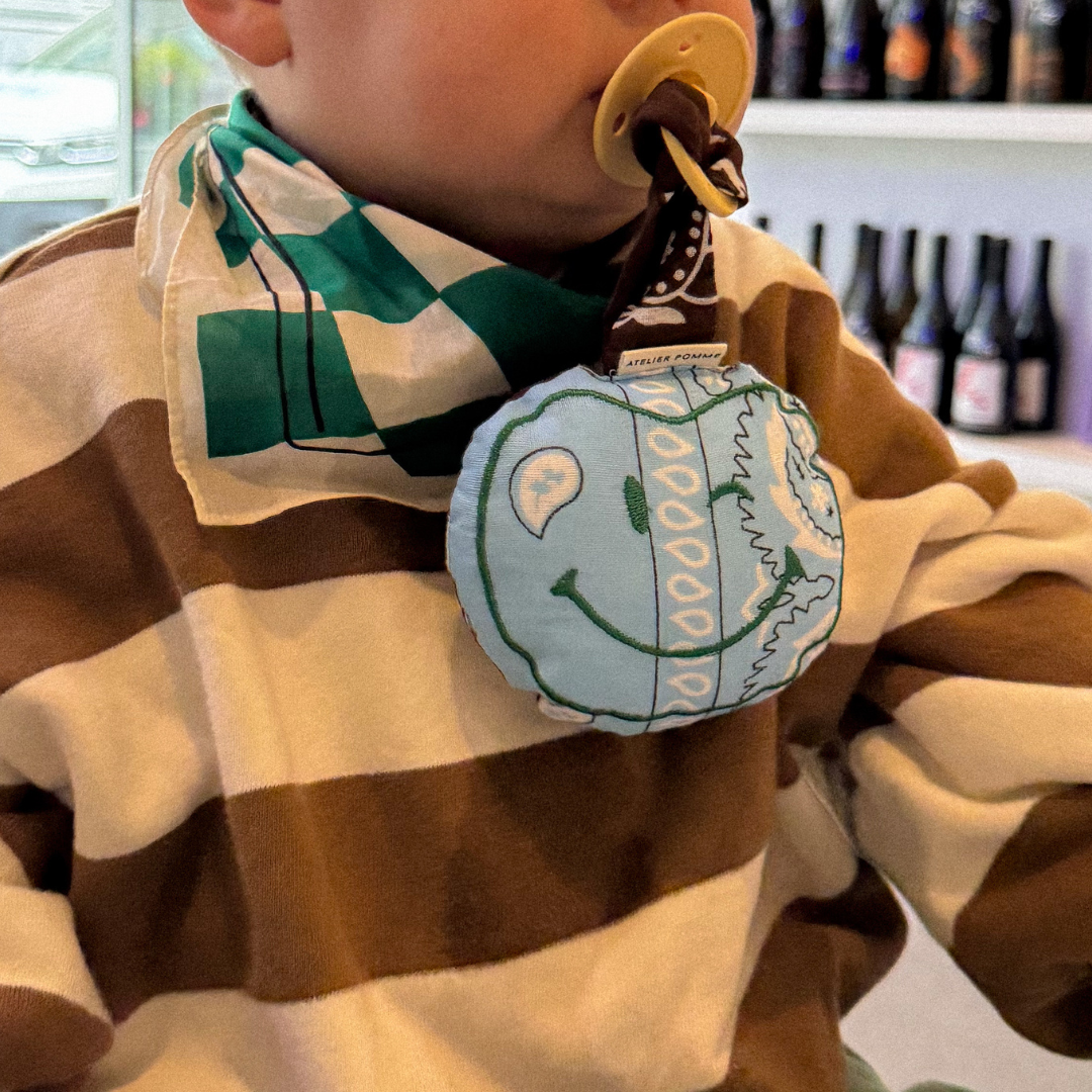 PACIFIER CLOTH - POMME - BANDANA DREAMY BLUE
