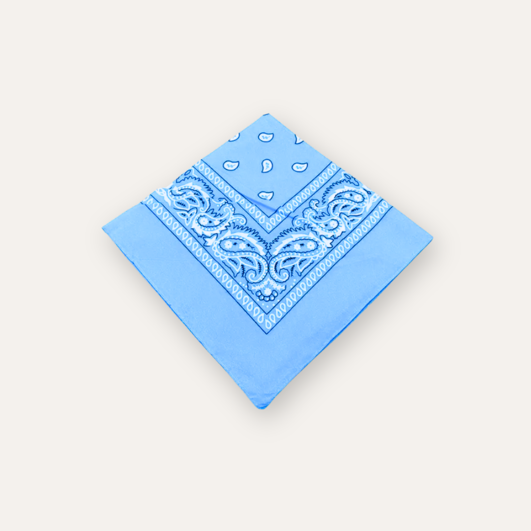 licht blauwe bandana