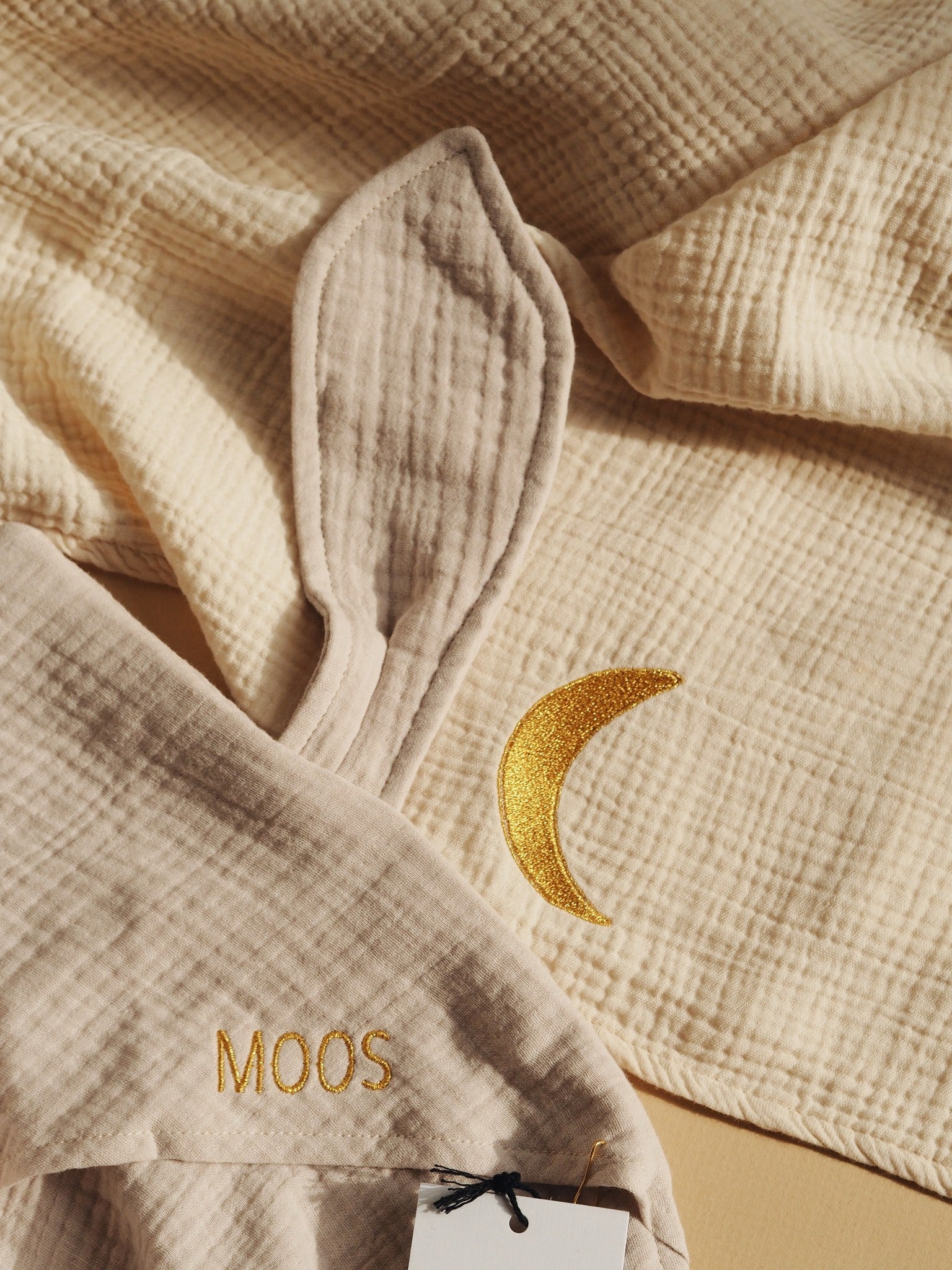 Bath cape bonjour beige