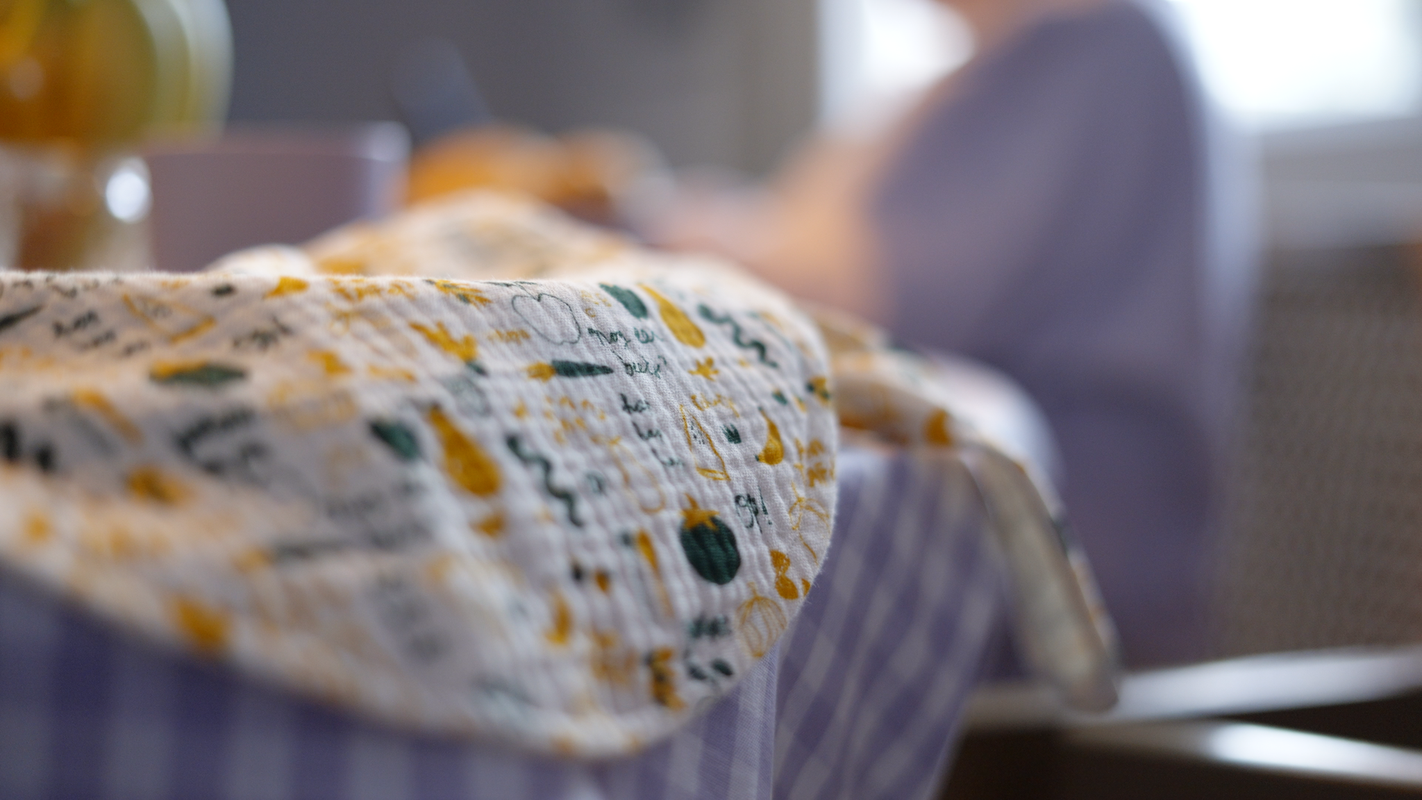 Slabber met print erop