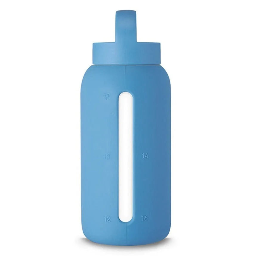 Blauwe drinklfles