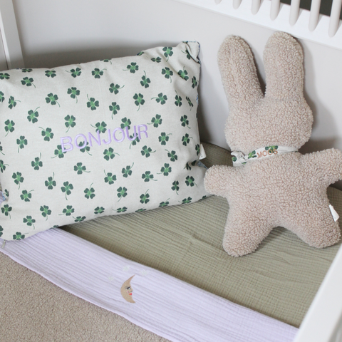 FITTED SHEET COT | MORNING MOSS