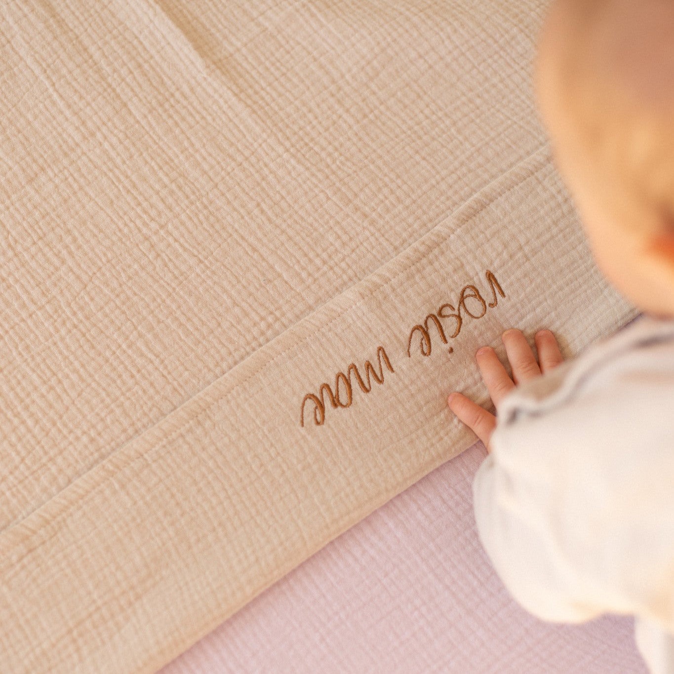 Flat sheet cot bonjour beige