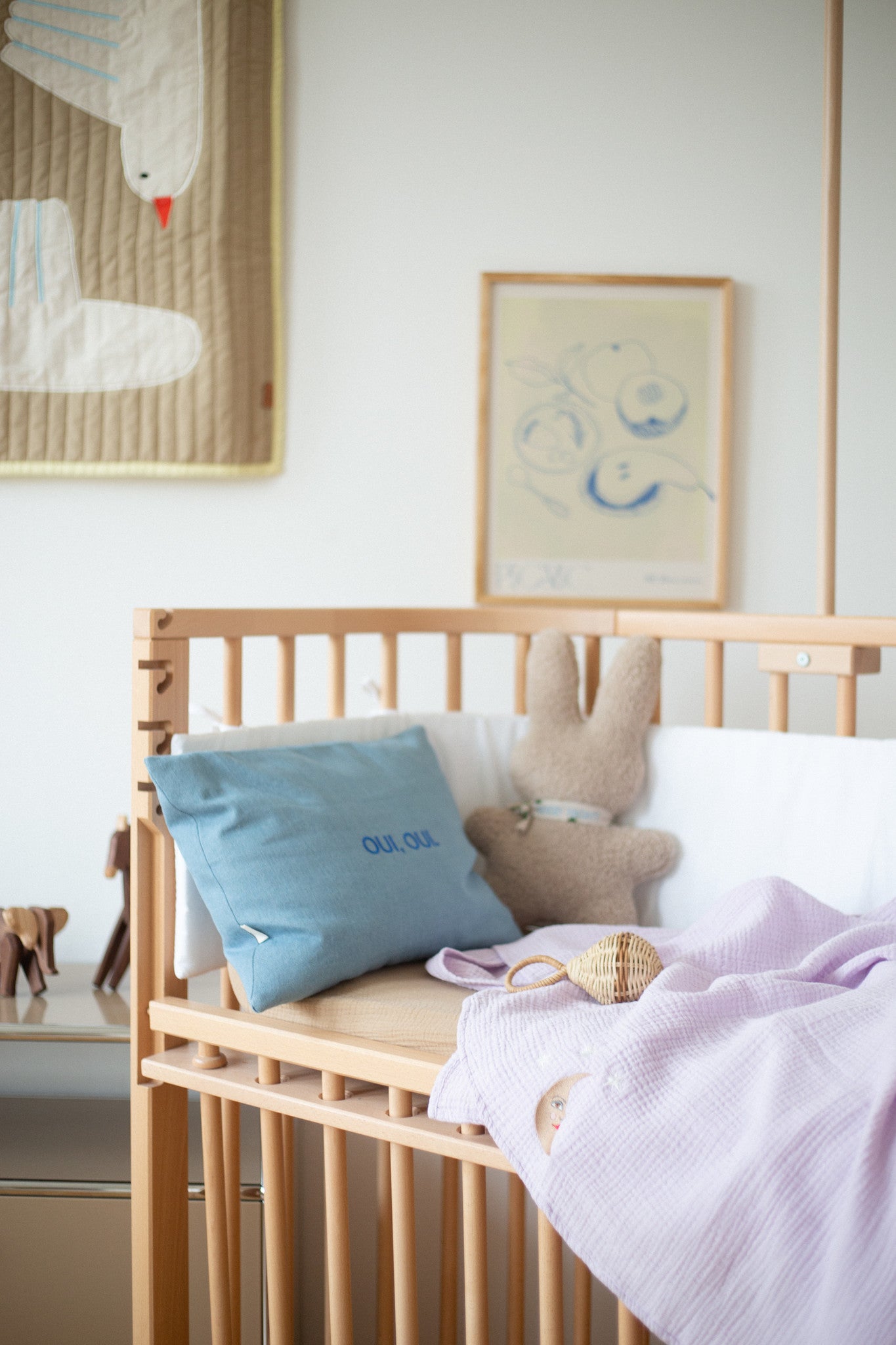 Flat sheet crib lucky lila