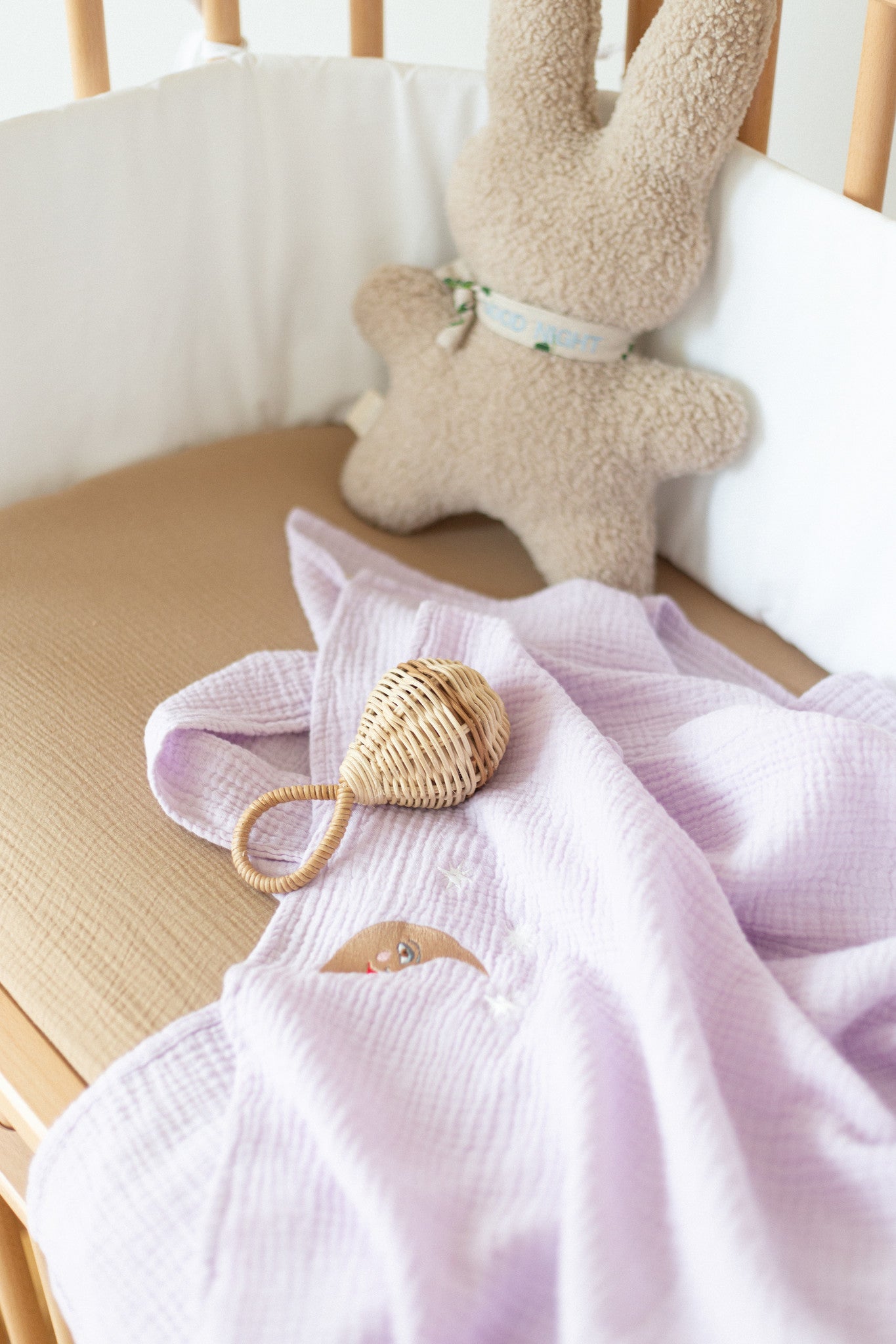 Flat sheet crib lucky lila