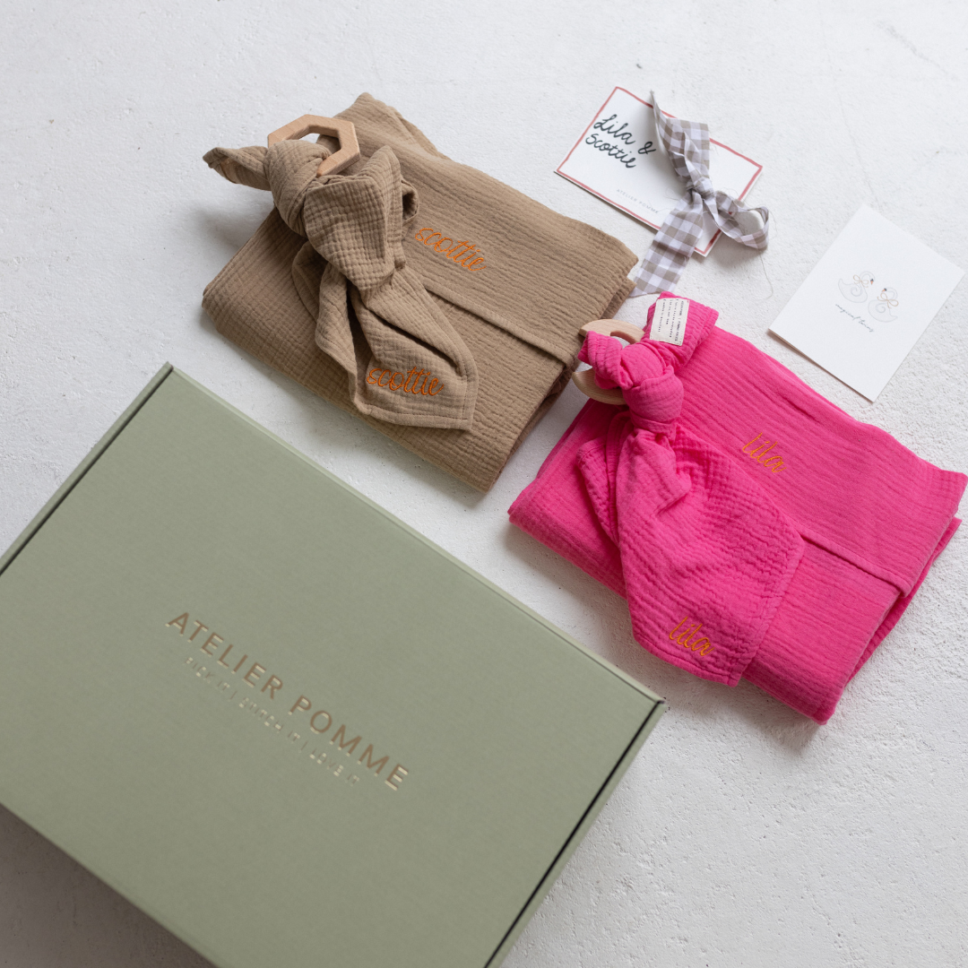 cadeaubox laken, bijtring en kaart