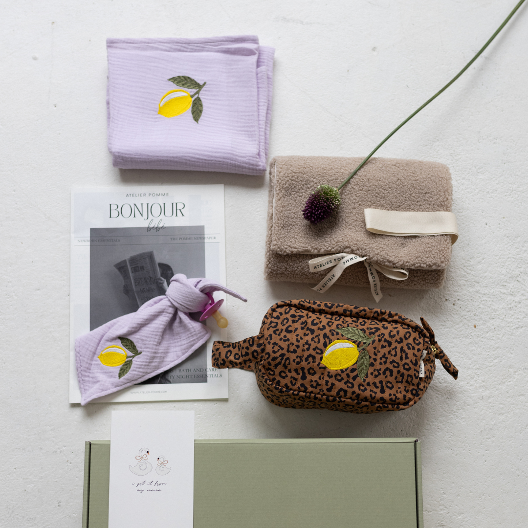 Giftbox met etui, handdoek en speendoek