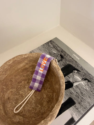 SAMPLE SALE | PACIFIER CHECKED PURPLE