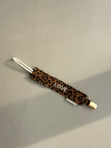 SAMPLE SALE | PACIFIER CORD LEOPARD