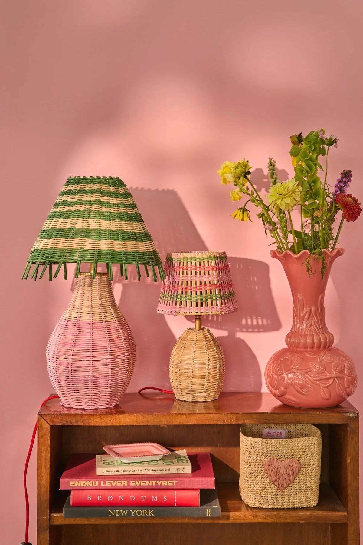The Cutest Little Rattan Lamp