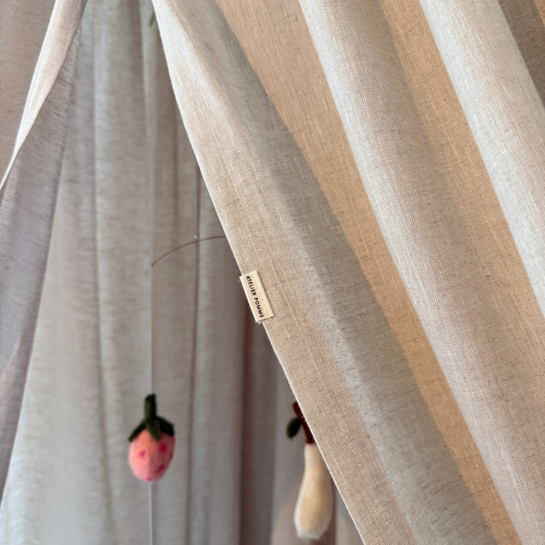 beige linnen klamboe