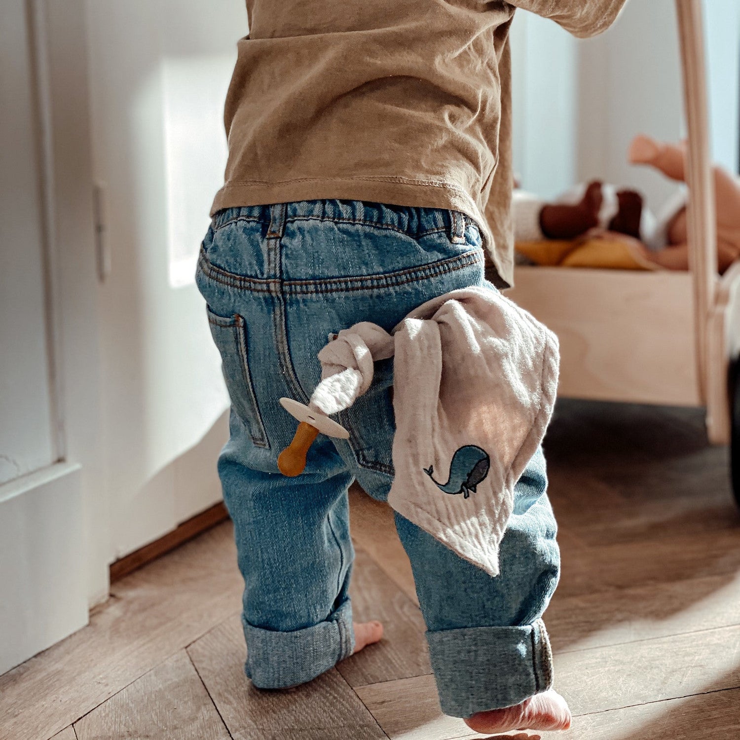 Speendoekje bonjour beige