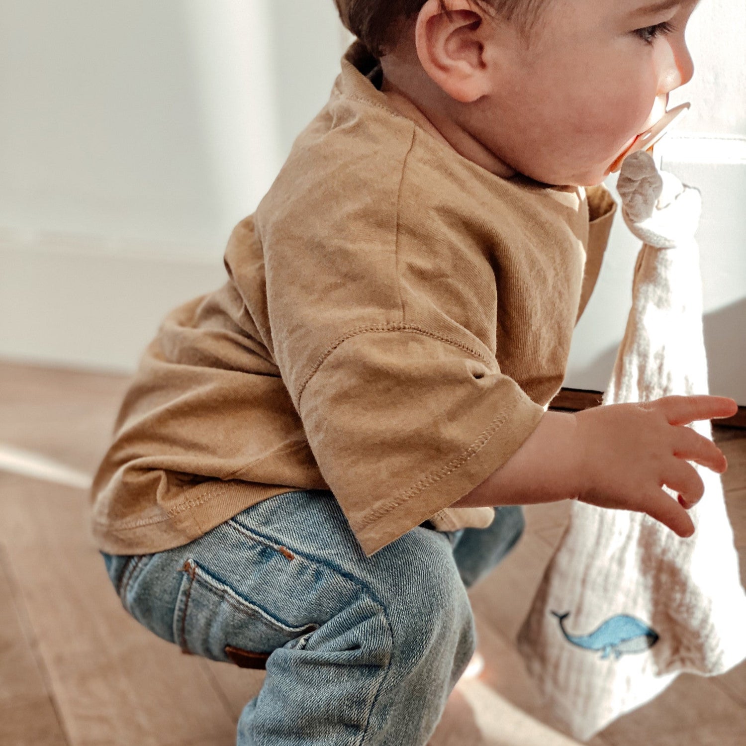 Speendoekje bonjour beige