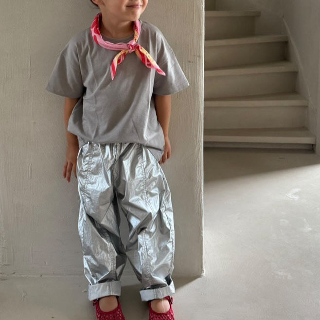 Scarf in het roze met een rand van smileys