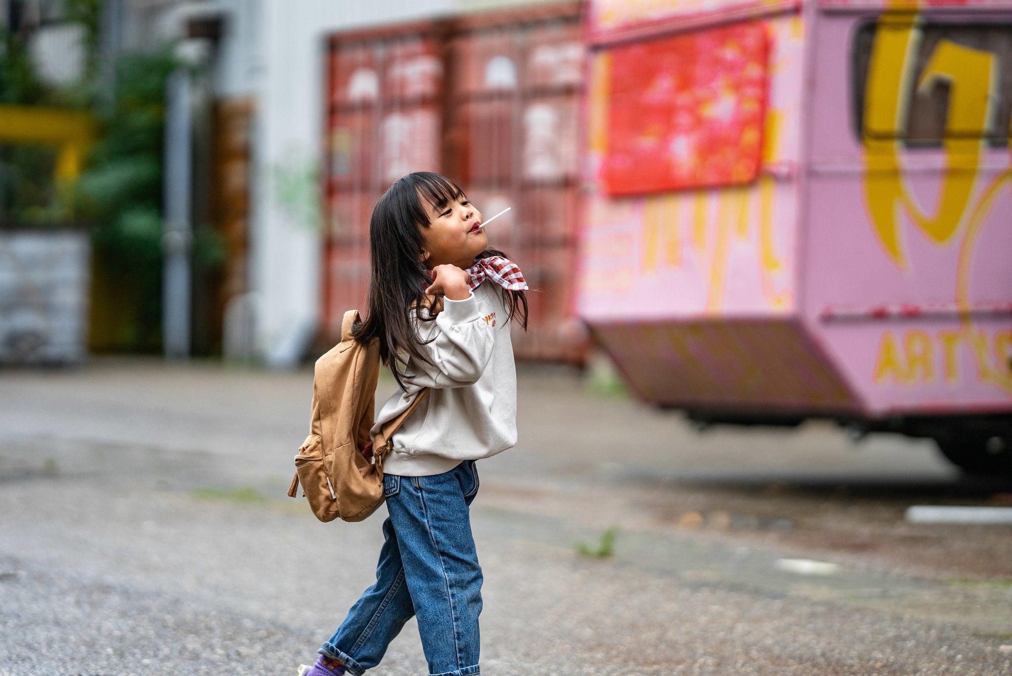 Sweater bonjour beige