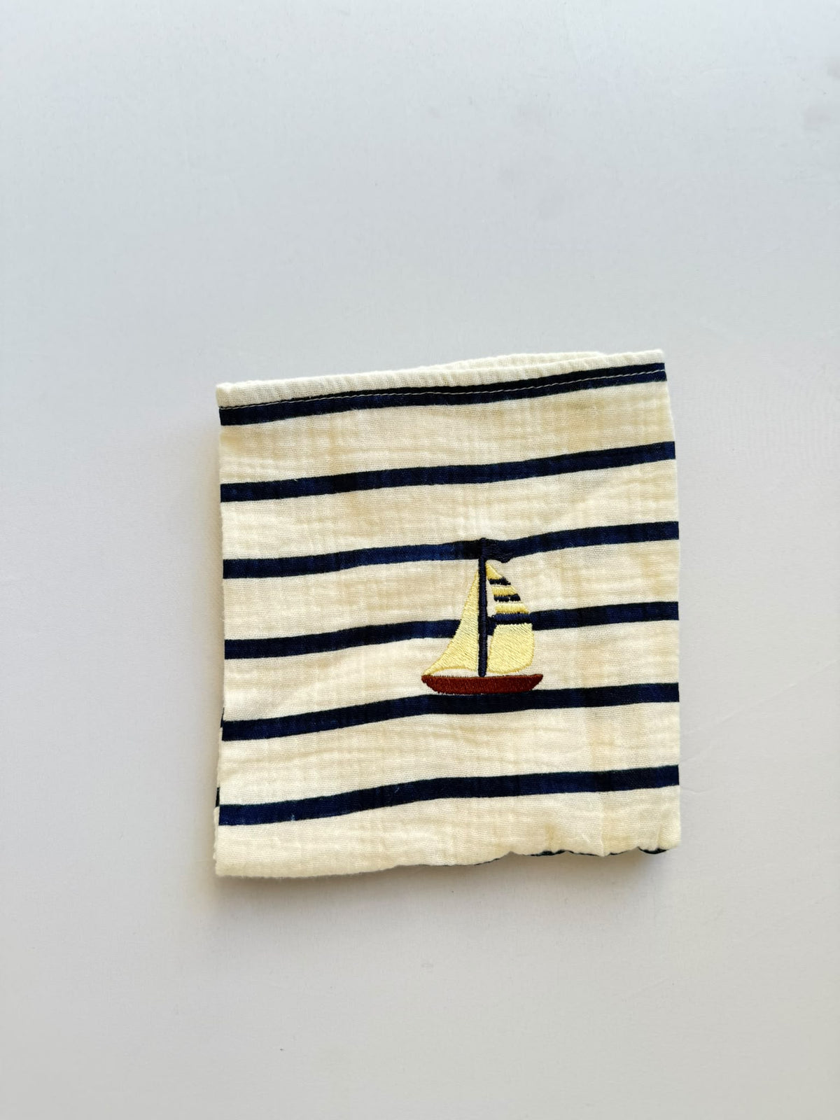 SAMPLE SALE |Petit Towel Breton Stripe Boat