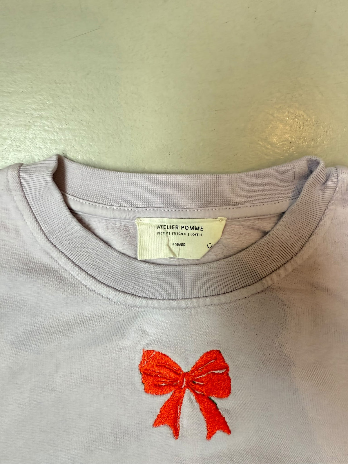 SAMPLE SALE | Sweater Lucky Lila Bow 4 Years
