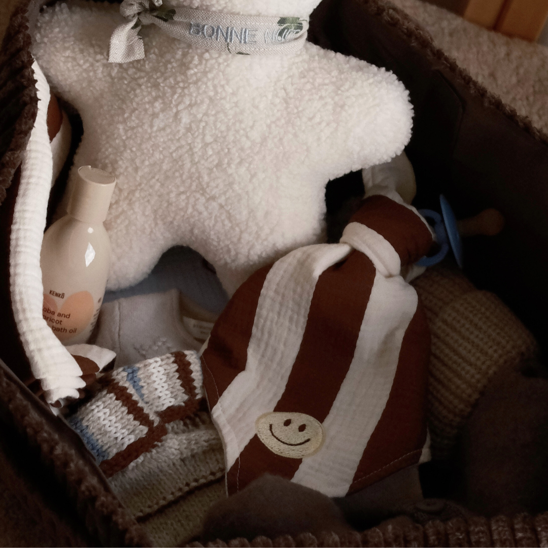 PACIFIER CLOTH | CUDDLE THE BROWN STRIPE