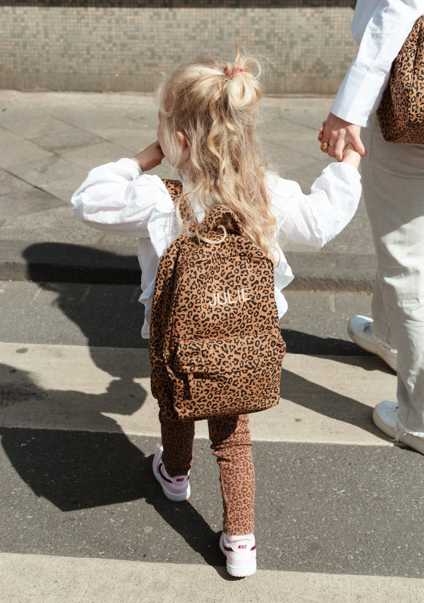 kleine rugzak voor kinderen met panterprint