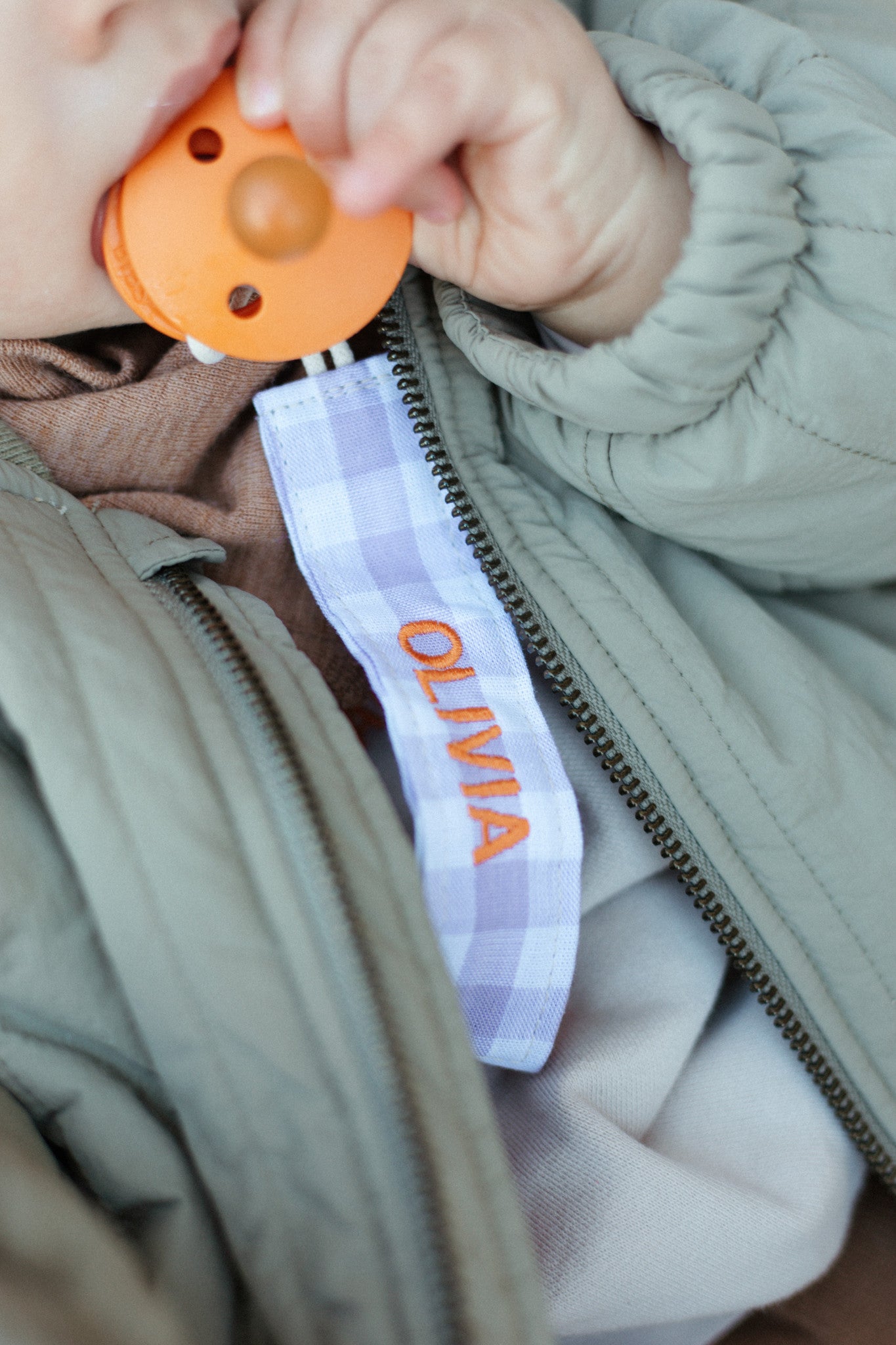 PACIFIER CORD CHECKED | LUCKY LILA