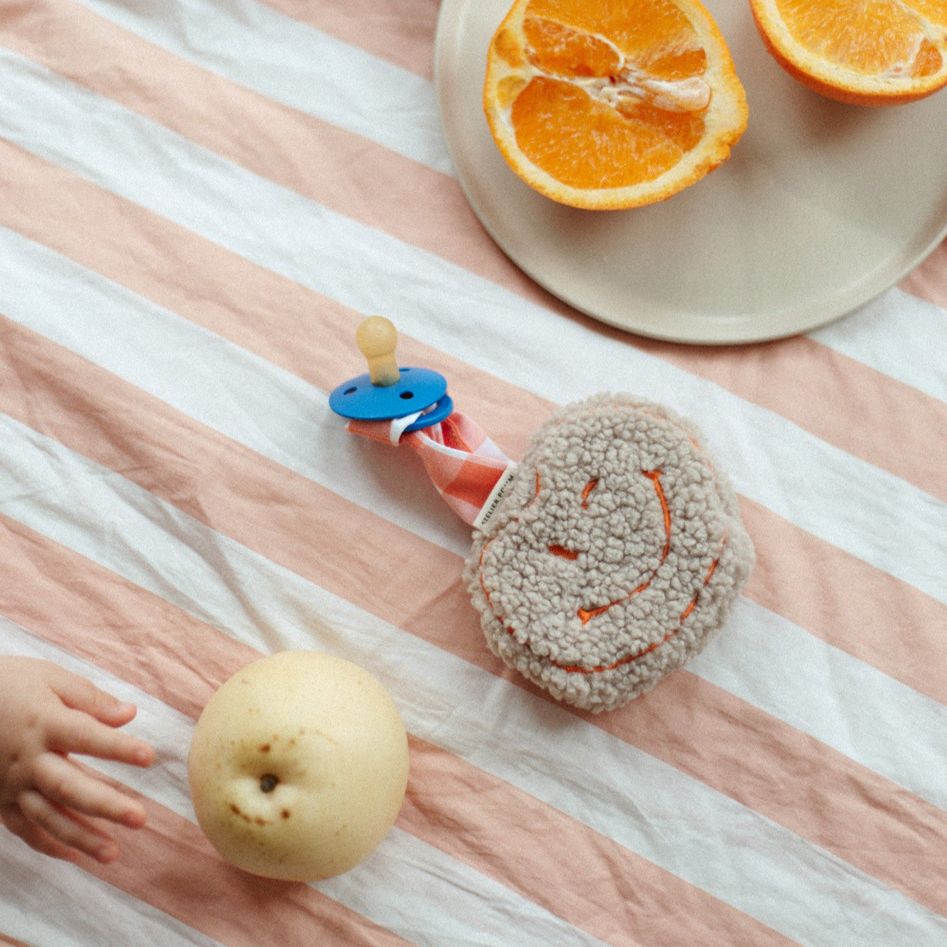 PACIFIER CLOTH POMME | TEDDY OOPSY ORANGE