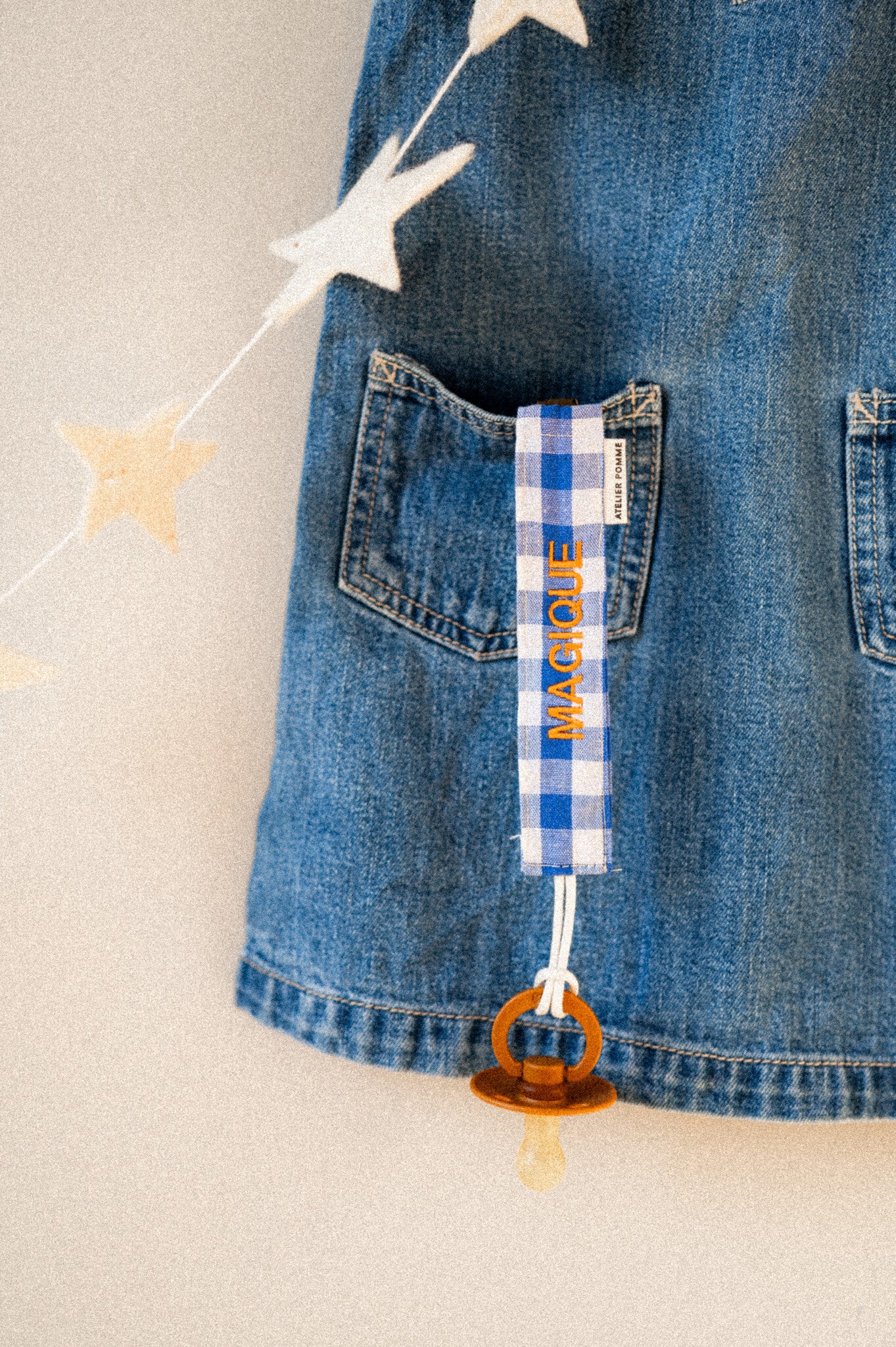 PACIFIER CORD CHECKED IN | BOOGIE BLUE