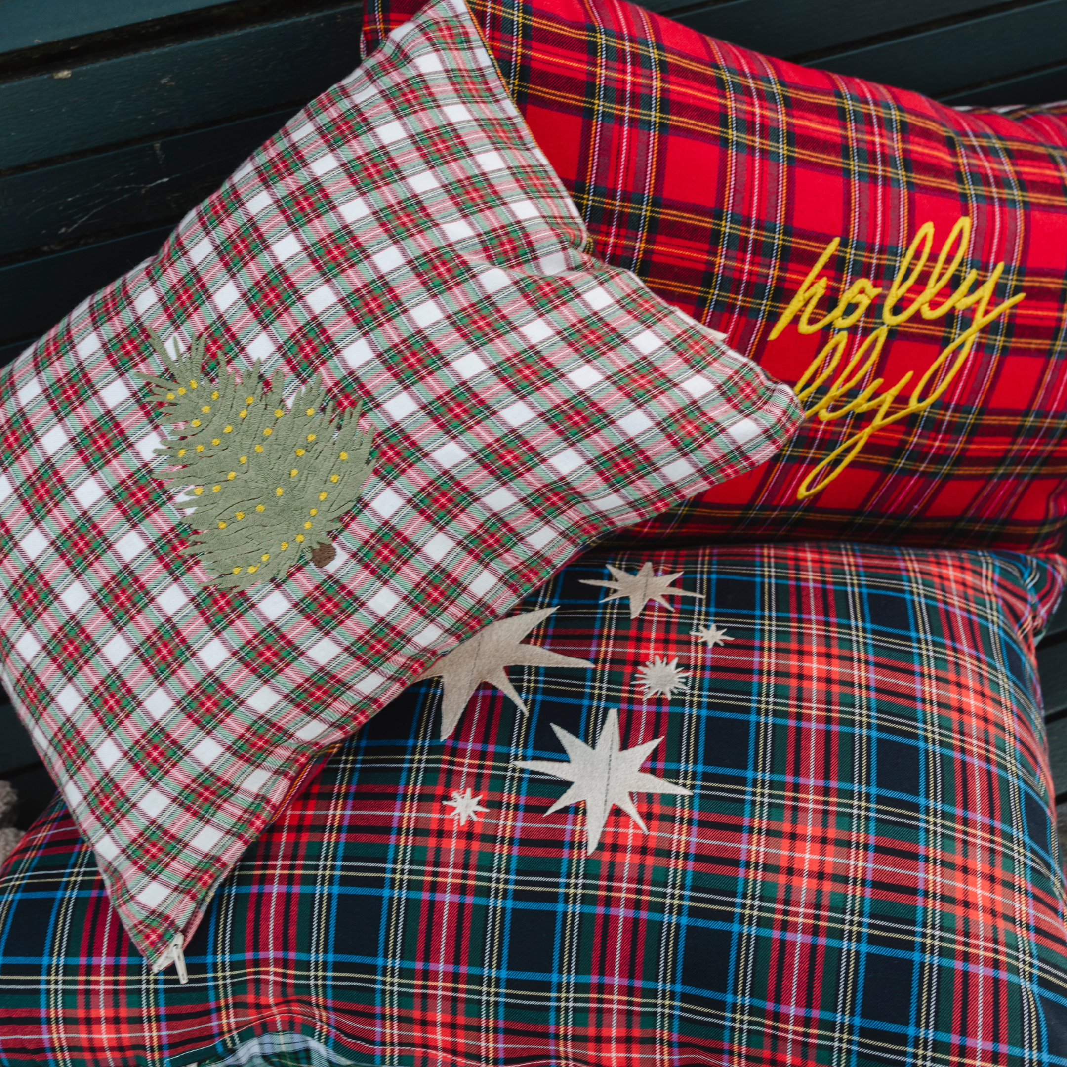 CUSHION | ĂDITION DE NOĂL BLEU