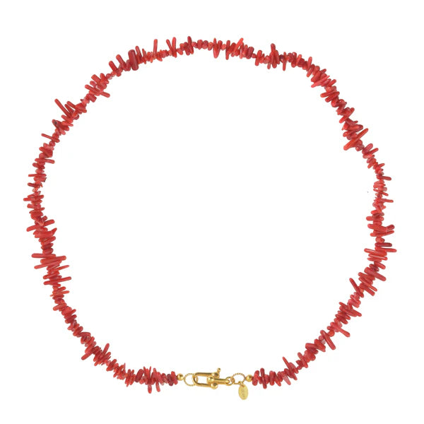 Coral split necklace