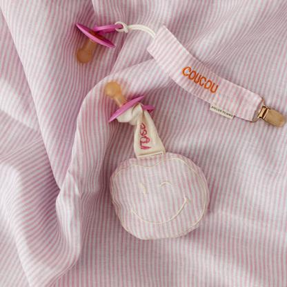 PACIFIER CORD - LOVELY LINEN PINKY PROMISE