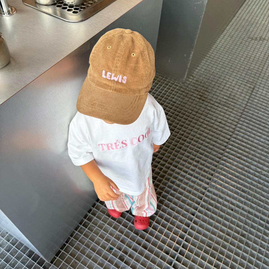Kids Corduroy Cap | Fine Brown