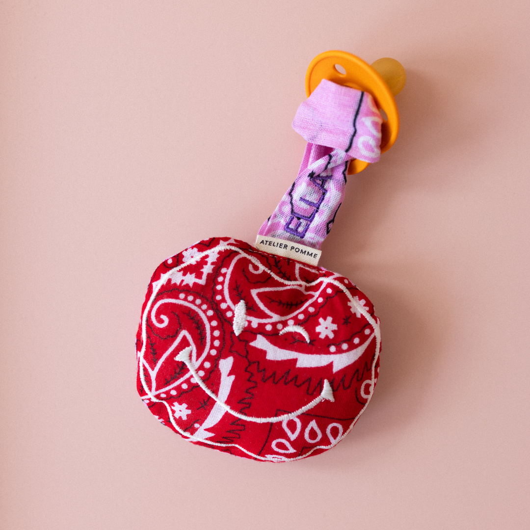 LIMITED EDITION: APPLE OF MY EYE -  BANDANA DOUCE ROUGE