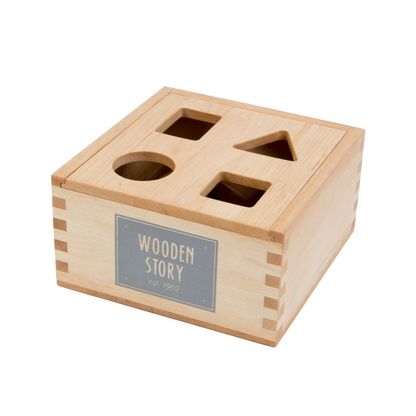 WOODEN SHAPE SORTER BOX