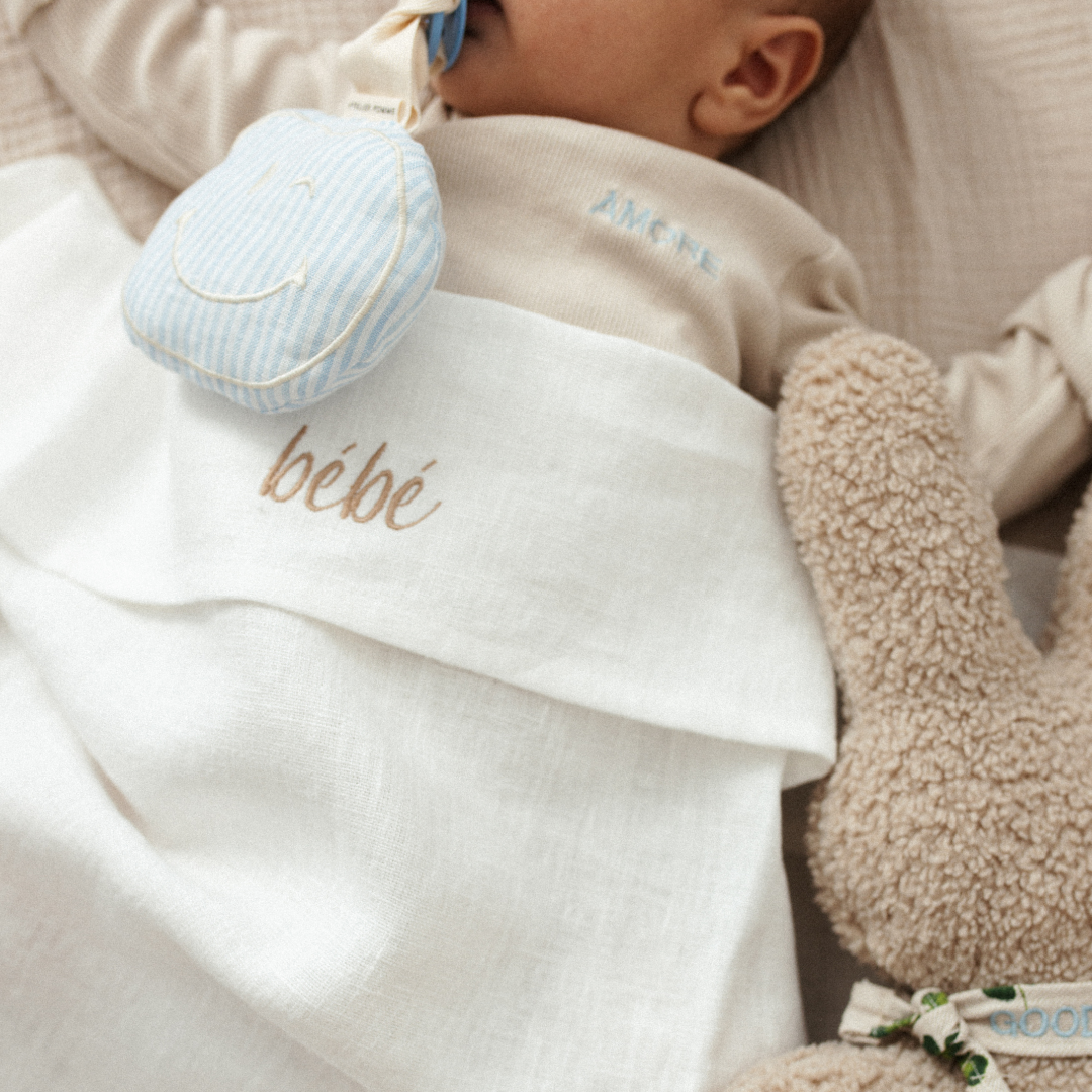 FLAT SHEET COT - LOVELY LINEN COSY WHITE