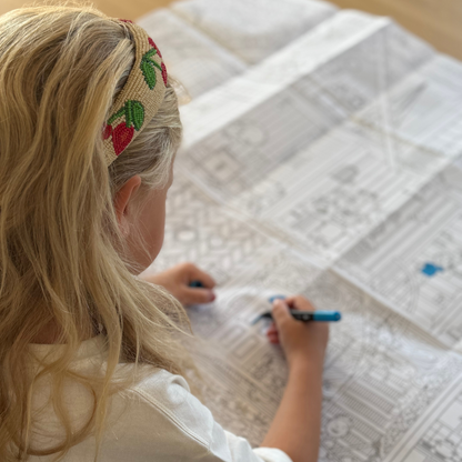 POMME FAMILY - GIANT COLORING PAGE