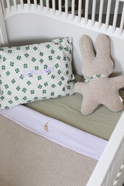 FITTED SHEET COT  - GOING GREEN