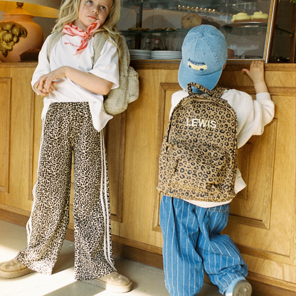 Tiny Wide Leg Pants | Leopard