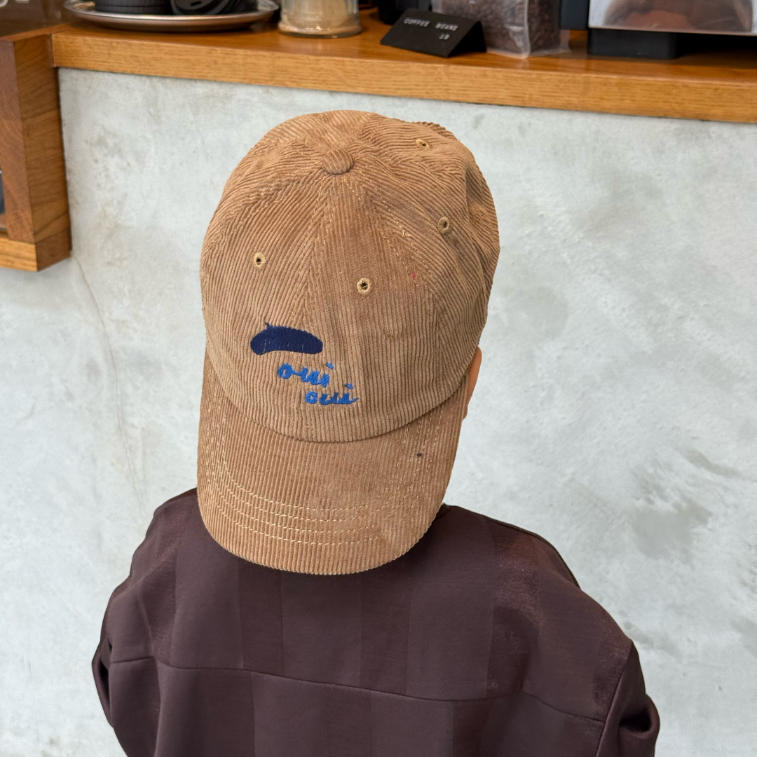 Kids Corduroy Cap | Fine Brown