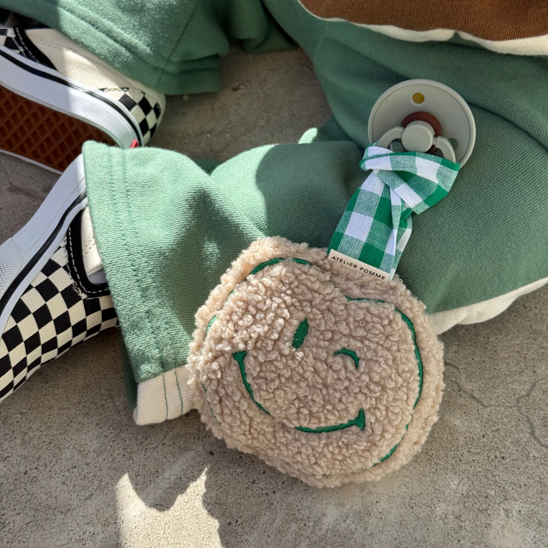 PACIFIER CLOTH - POMME - TEDDY EASY EMERALD