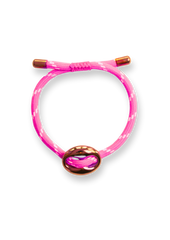 Bean Bracelet | Neon pink