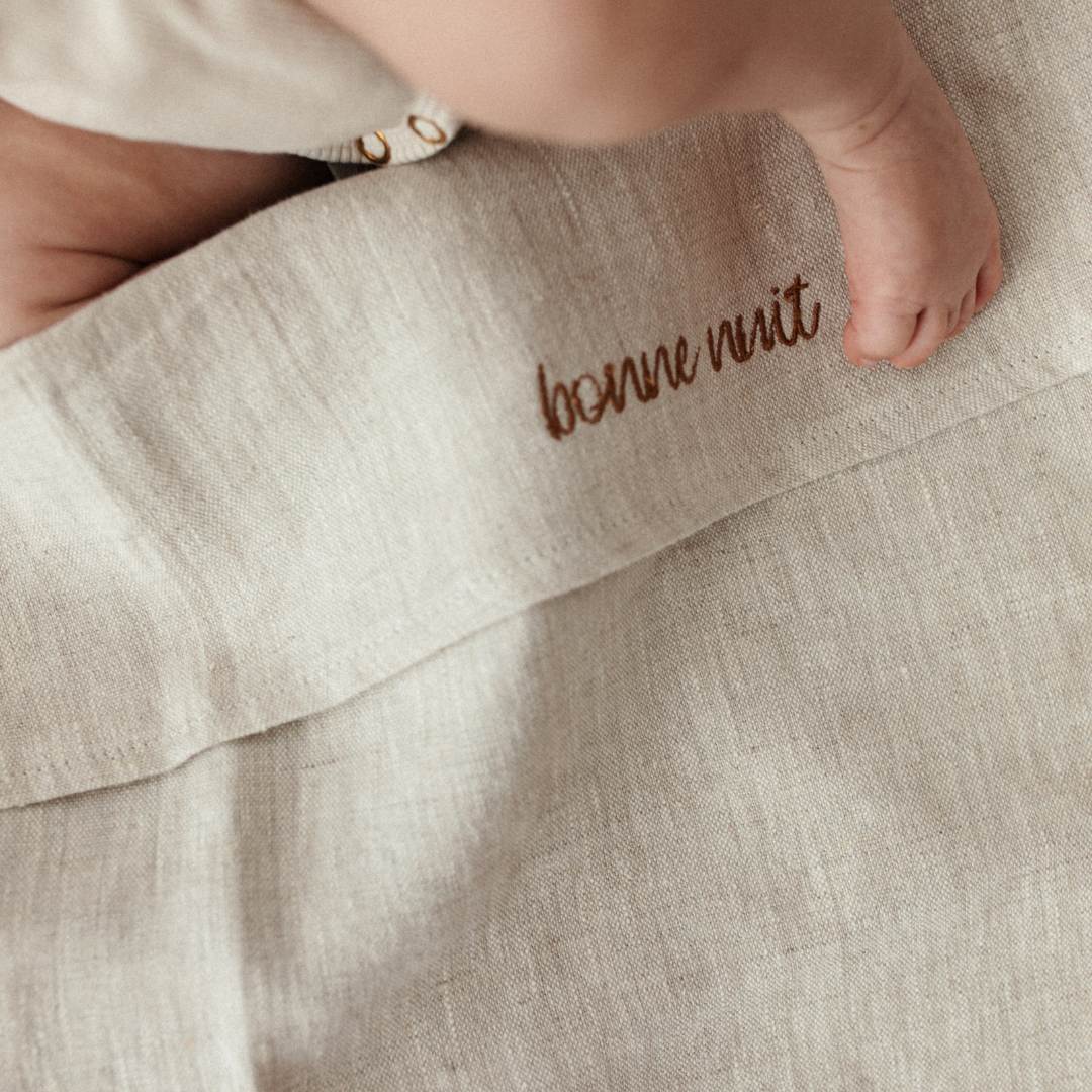 FLAT SHEET COT - LOVELY LINEN BONJOUR BEIGE