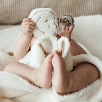 PACIFIER CLOTH - POMME - TEDDY SNOWY