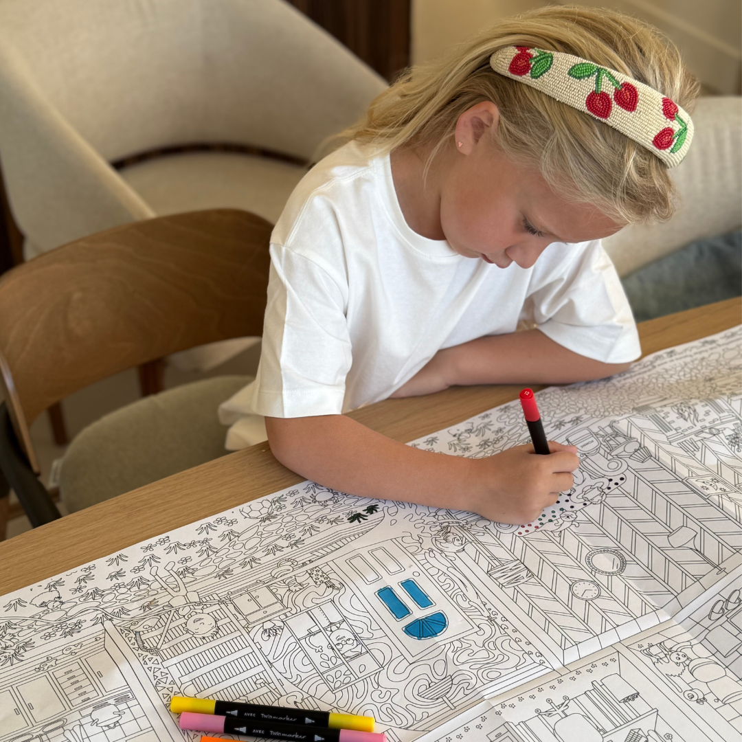 POMME FAMILY - GIANT COLORING PAGE