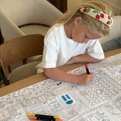 POMME FAMILY - GIANT COLORING PAGE