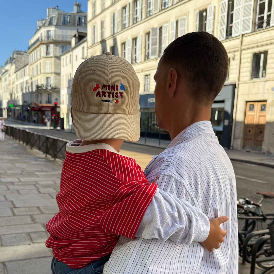 Kids Corduroy Cap | Bonjour Beige