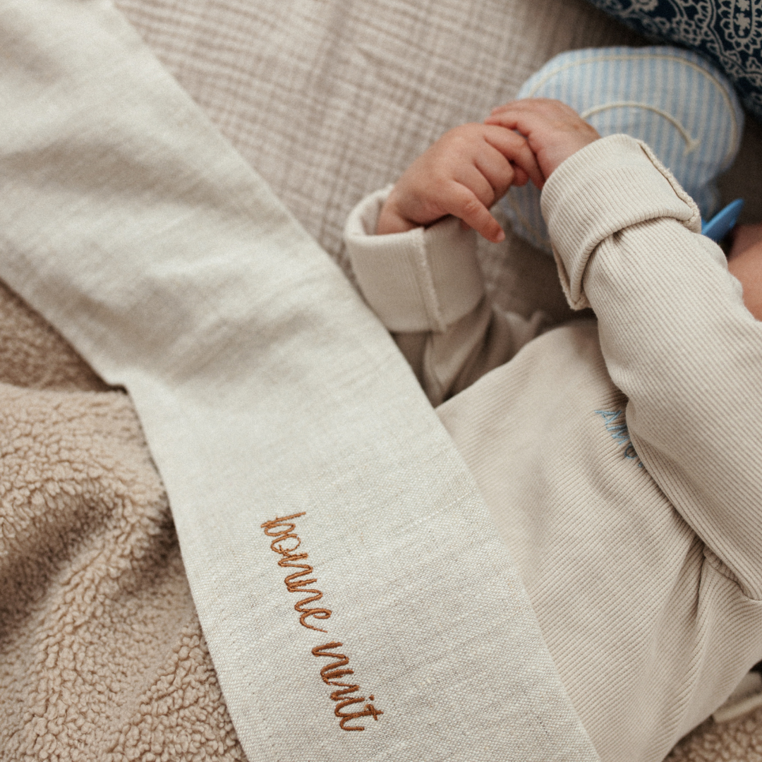 FLAT SHEET COT - LOVELY LINEN BONJOUR BEIGE