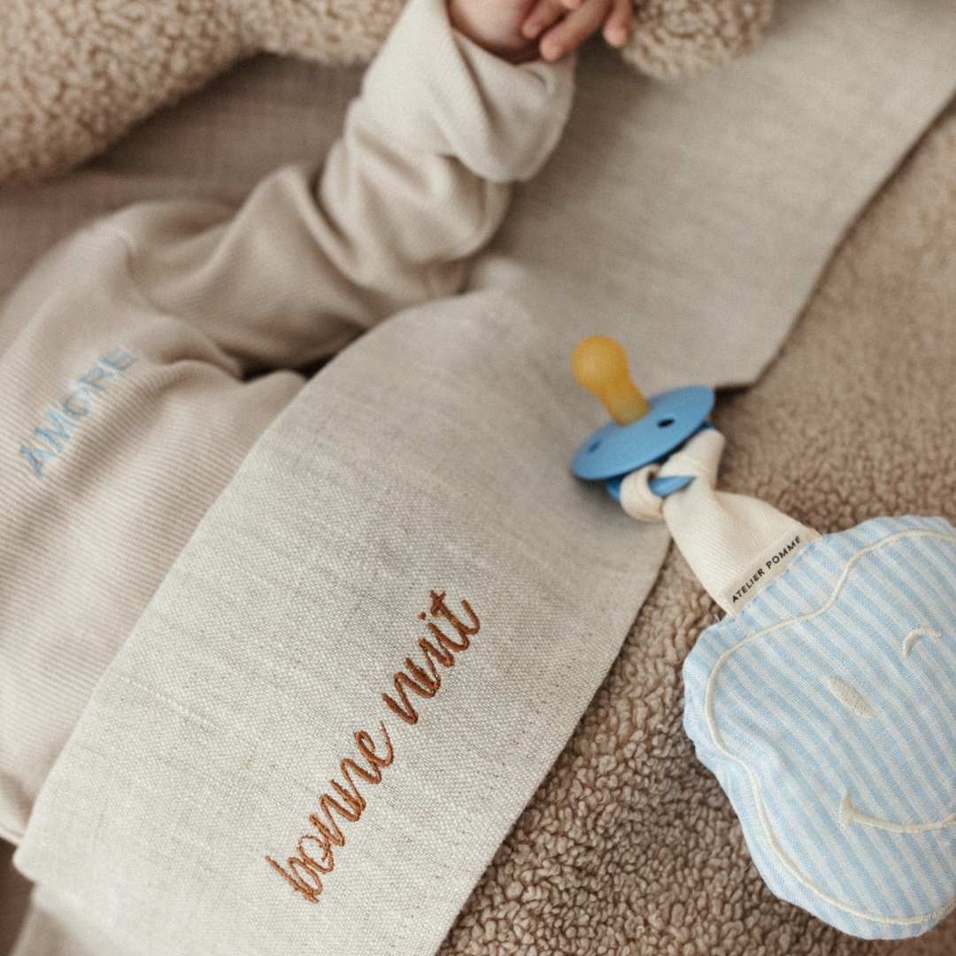 FLAT SHEET COT - LOVELY LINEN BONJOUR BEIGE