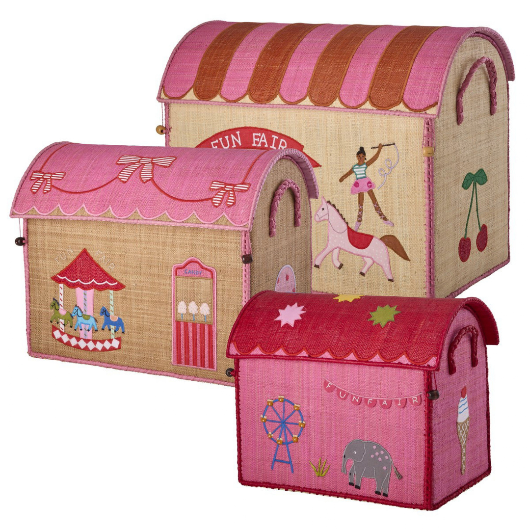 Fun Fair | Raffia Toy Baskets – Set of 3