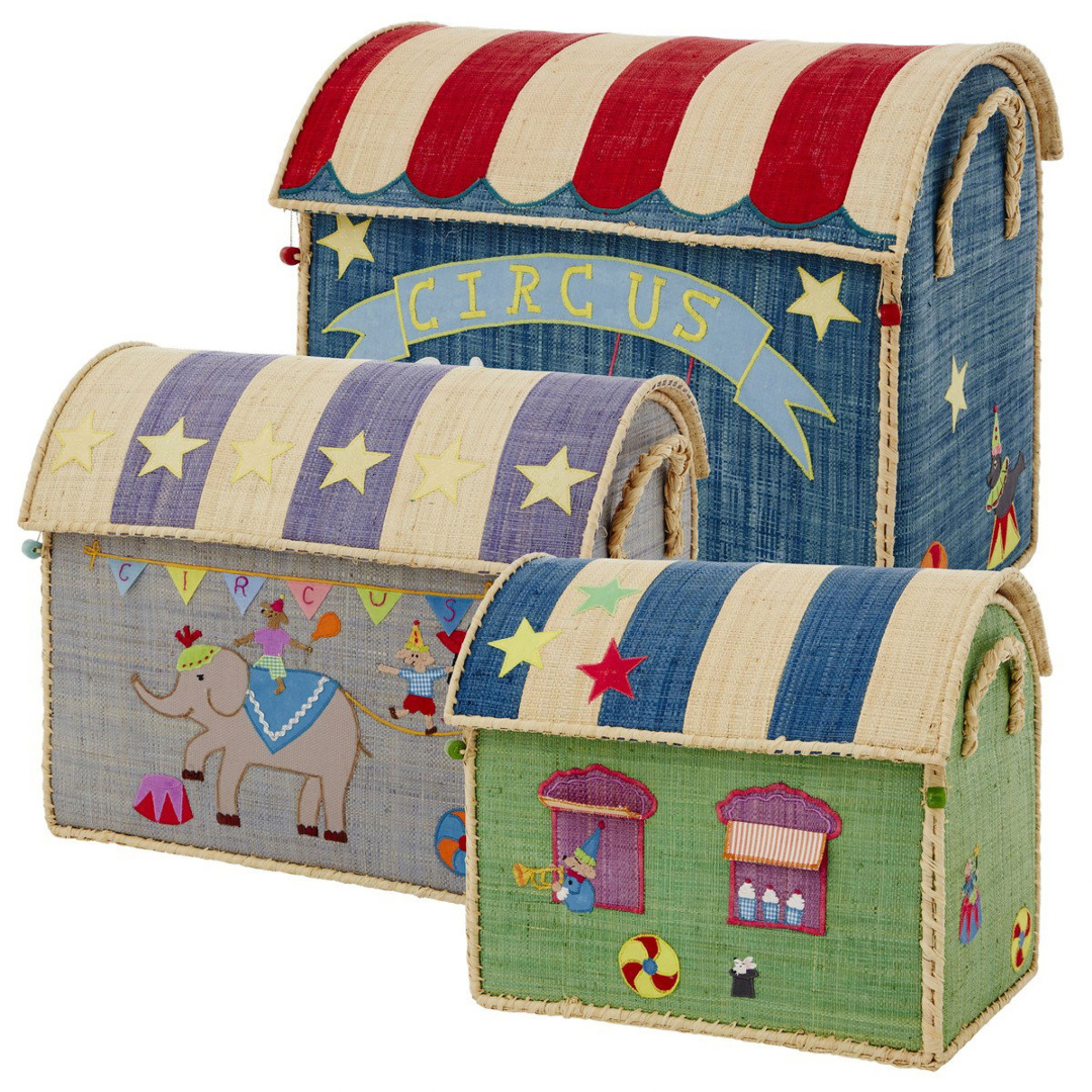 Little Circus | Raffia Toy Baskets – Set of 3